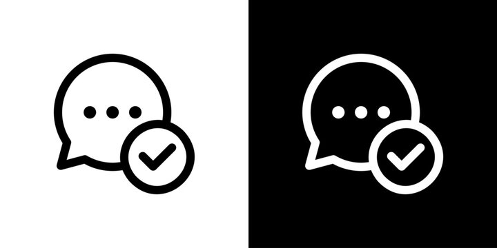 チェックマーク・既読のチャットアイコン