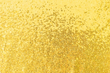 Abstract shiny gold fabric texture background, blank gold fabric pattern background