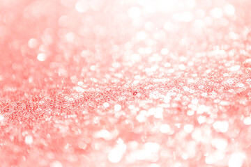 Close up blurred pink bokeh background, abstract shiny pink texture background