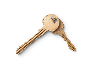 A Pair of Vintage Keys on Clean Surface