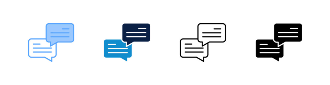 Conversation Multiple Style Icon Set Collection 