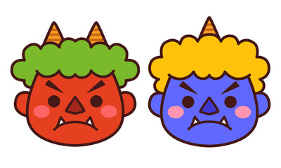 鬼　節分　セット素材