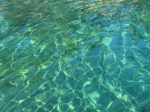 Adriatic sea amazing clear water 