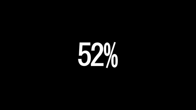 Modern abstract design of the number twenty-five percent on a black background