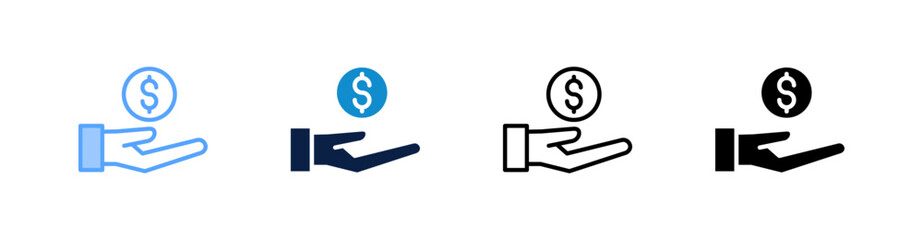 Hand Multiple Style Icon Set Collection 