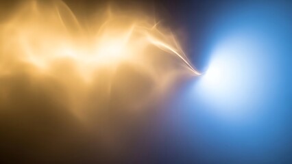 Abstract bright light source emitting energy flow creating blurred backdrop