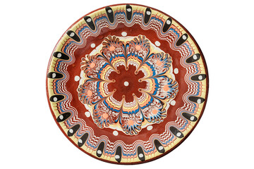 Ceramic plate isolated