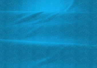 Rough textured blue cloth undulation