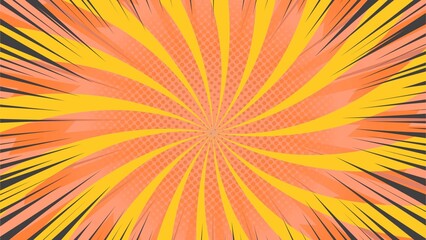 Obraz premium Pink yellow radial burst explosion background, suitable for amazing product packaging, book cover, pamphlet, poster, social media, and others.