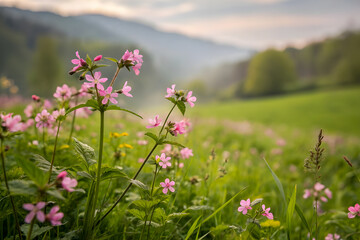 Obraz premium flowers in the mountains