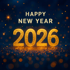 Midnight Sparkle: Welcoming 2026 in Gold