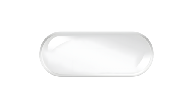 Glossy white capsule PNG isolated, 3D pill-shaped design, perfect for UI, medical, healthcare, supplement, digital projects.
 - Powered by Adobe