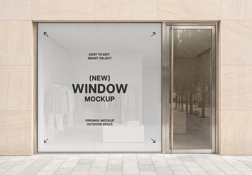 Window Sticker Mockup