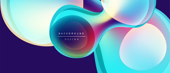 Abstract fluid shapes, vibrant colors blend. Modern design, gradient effect creates dynamic visual experience. Background suitable for digital projects.