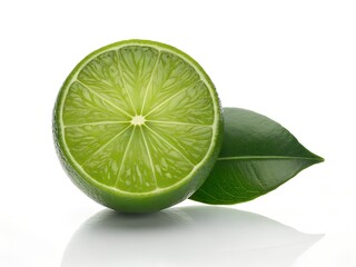 Whole Lime with Leaf