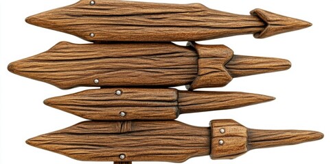 Follow rustic wood direction arrows with wooden theme and natural textures.