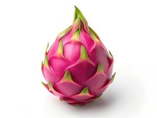 dragon fruit on white background