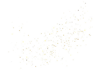 Luxury Glitter Design Element. Gold Confetti Background.