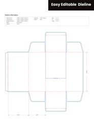 tuck end box with perforation dieline template box dieline die lines packaging custom dieline  box cardboard box dieline pizza box dieline printable product packaging layout,
