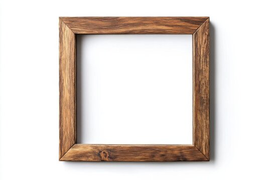 Capture Memories With Rustic Wooden Photo Frame Displaying Personal Art