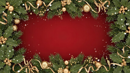 Festive Holiday Decoration, Christmas Theme, Cozy Setting, Digital Illustration, Vibrant Colors, Cheerful Atmosphere, Seasonal Spirit