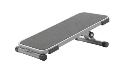 Gray adjustable slant board for exercise equipment
