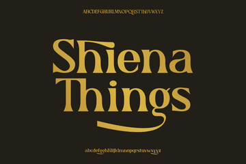 Display alphabet font vector design suitable for headline, poster, logo, magazine and many more