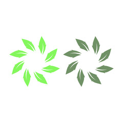 GREEN LEAVES NATURAL BIO ECO PRODUCT ORGANIC FARMING SIGN SYMBOL LOGO VECTOR