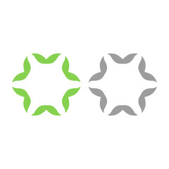 GREEN LEAVES NATURAL BIO ECO PRODUCT ORGANIC FARMING SIGN SYMBOL LOGO VECTOR