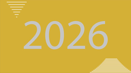 Golden 3D New Year 2026 sale discount celebration illustration