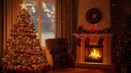 Abstract Christmas Background with Luxury Gold Swirl