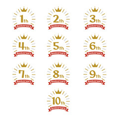 アニバーサリーアイコンセット