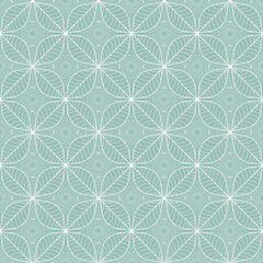 vector seamless pattern with flowers