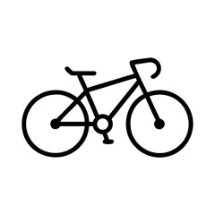 Fototapeta premium Lifestyle bicycle icon transparent background