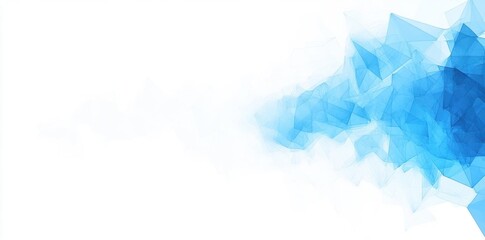 Blue Geometric Abstraction With Fractal Design and light color