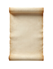 Obraz premium Aged Parchment Scroll with Blank Space for Text