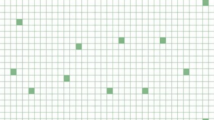 Grid Pattern Background with Green Squares and Light Texture Design