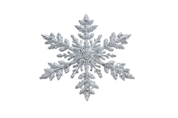 Intricate clear snowflake crystal isolated on black background macro winter cold, Isolated On White Background, Png Transparent