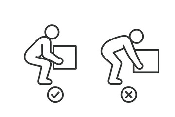Comparison of proper and improper lifting techniques to prevent back injury