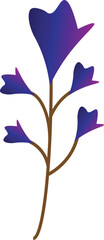 Blue flower illustration