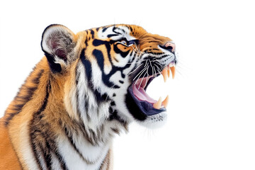 Obraz premium Tiger isolated on white background