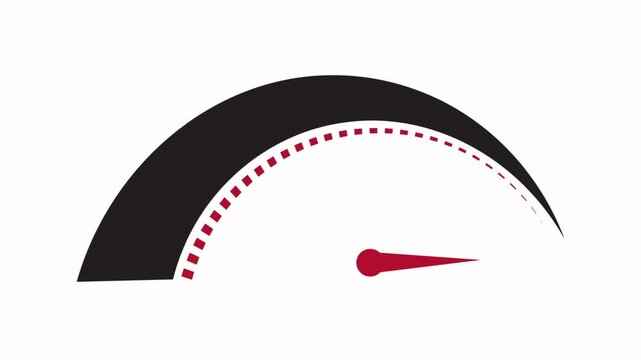 speedometer  icon animation  simple flat