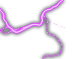Vibrant pink lightning bolt energy effect with glowing electric veins and neon plasma lines, ideal for fantasy art, sci-fi visuals, digital effects, and dynamic design backgrounds.