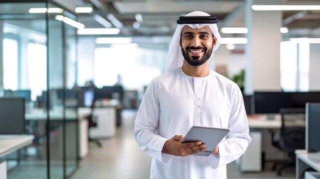 Arab Businessman Smiling.