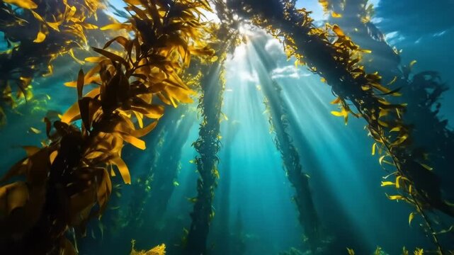 Kelp Forest Sunlight. (1)