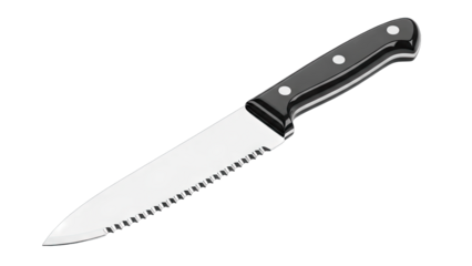 Bread Knife Isolated on White Background