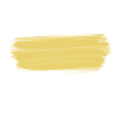 PNG Horizontal Yellow Brush Stroke