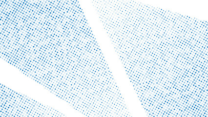Dynamic Halftone Blast blue background art