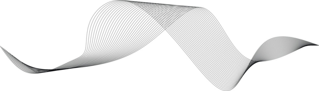 Abstract wavy lines flowing design. Suitable for AI  tech  network  science  digital technology themes