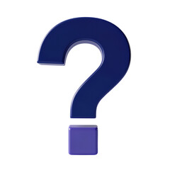Glossy Blue Question Mark Icon